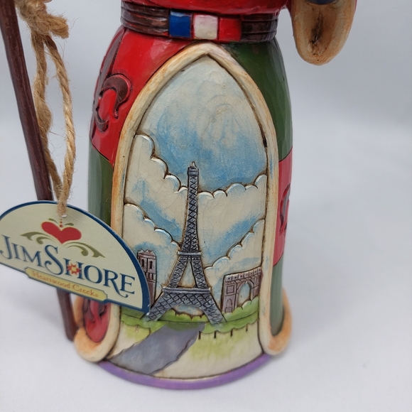 Jim Shore Heartwood Creek Bonjour And Merry Christmas French Santa 2013 - Picture 3 of 10